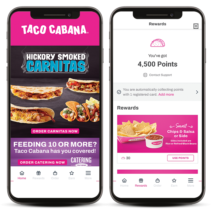 MY TC Rewards App pages